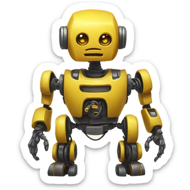 yellow robo sticker