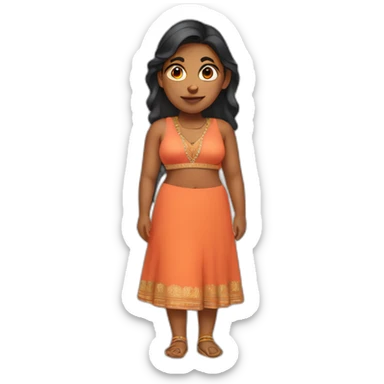 thick Indian woman sticker