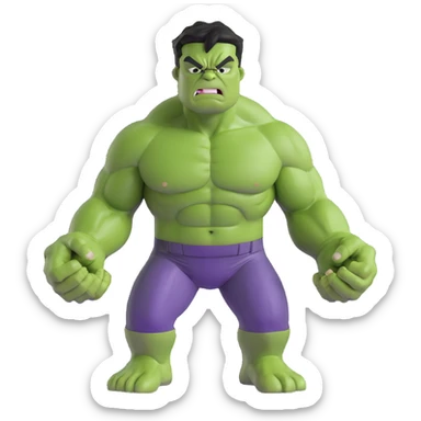 hulk superhero green angry sticker