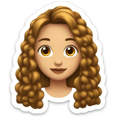 chica pelo largo moreno alta delgada morena flequillo sticker