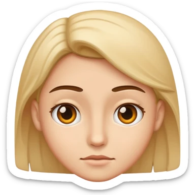 emoji between 😑 and 😳 sticker