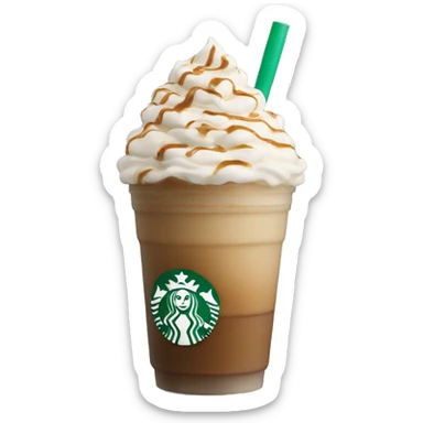 Starbucks frappe sticker