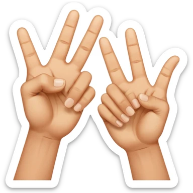 Hold up your hands. With your left hand, make a ‘6’ by curling your index finger like a hook while sticking your thumb out. With your right hand, make a ‘7’ by pointing your index finger straight and your thumb sideways like an L-shape. Put both hands next to each other — that’s the 67 meme sticker