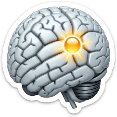 core memories light orb in brain  sticker