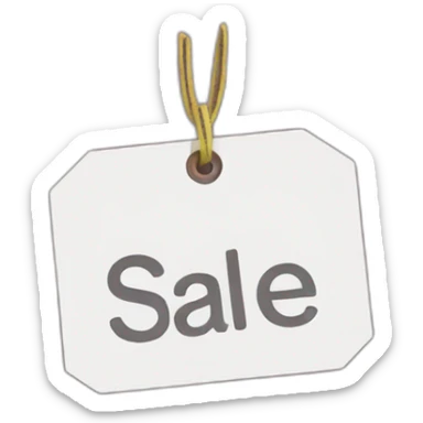 price tag sale sticker