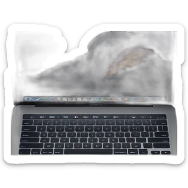 MacBook Pro with a iMac sticker