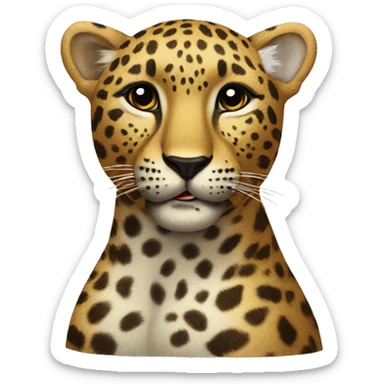 leopard sticker