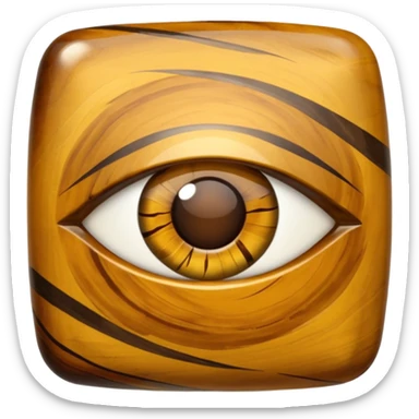 Tiger eye crystal emoji sticker