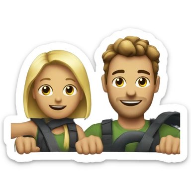 Late night drive with my girl sticker