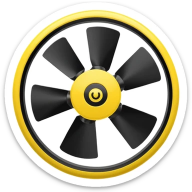 radon xray more yellow black only. Only 3 bilah kipas sticker