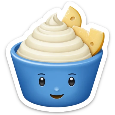 Un cuadrado azul con una palomita sticker