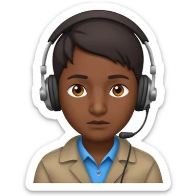 Indian scammer with a black skin tone sticker