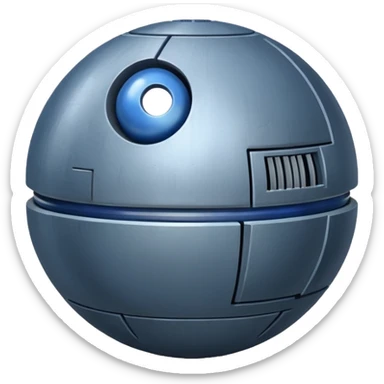 deathstar blueberry fruit berry machine sticker