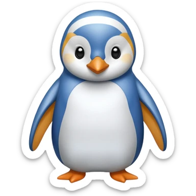 Pinguino con pijama sticker