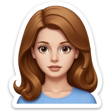 Lana del rey hairflip sticker