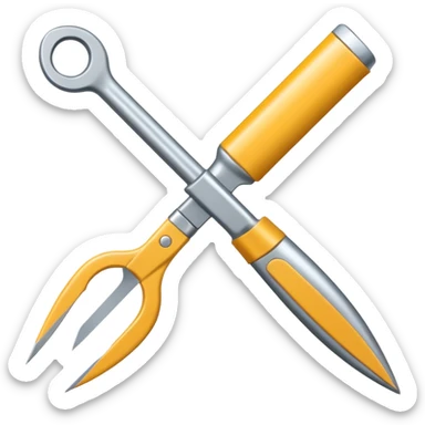 generate me a metalic cutter sticker