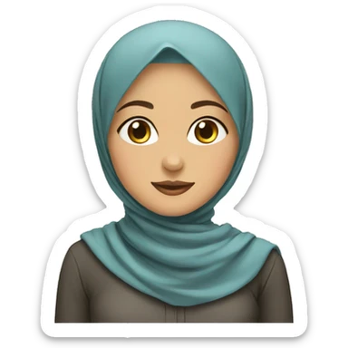 Hijab girl sticker