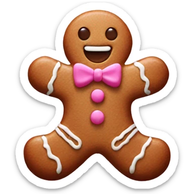 pink gingerbread  sticker