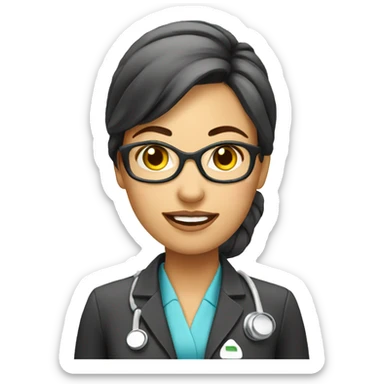 Nutritionist woman sticker