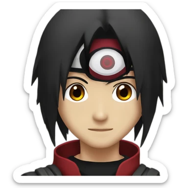 Itachi with sharingan sticker
