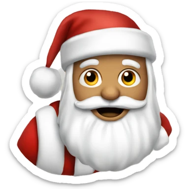 santa claus with LITTLE GIF sticker