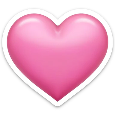 Pink heart sticker