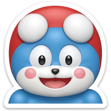 Doraemon sin orejas  sticker