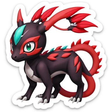 Meloetta-Guilmon-Darkrai-Pokémon-Fakémon-creature sticker