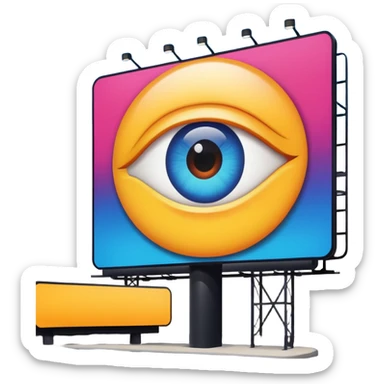 billboard ad sticker
