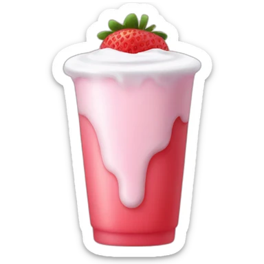 strawberry yogurt sticker