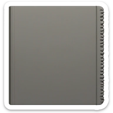 Black notebook  sticker