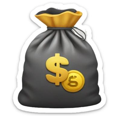 Small Pearson whit money bag  sticker