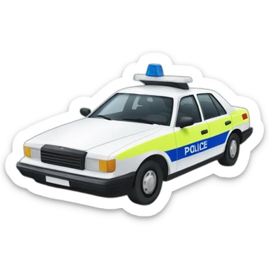 Police car Germany sticker