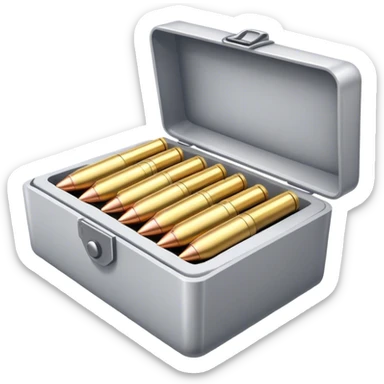 box of bullets sticker
