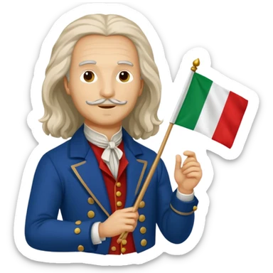 antonio vivaldi italian flag sticker