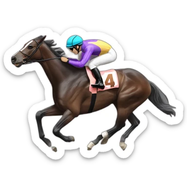 HORSE RACING sticker