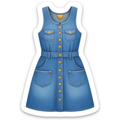 denim dress sticker