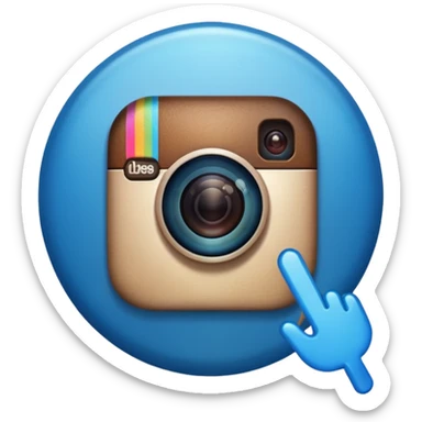 Instagram blue tick emoji sticker