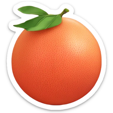 Grapefruit without leaves sticker