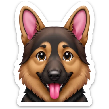 make tongue longer on German Shepard sticker