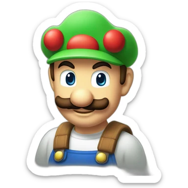 Mario and Luigi sticker