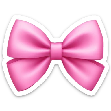 A pink bow  sticker