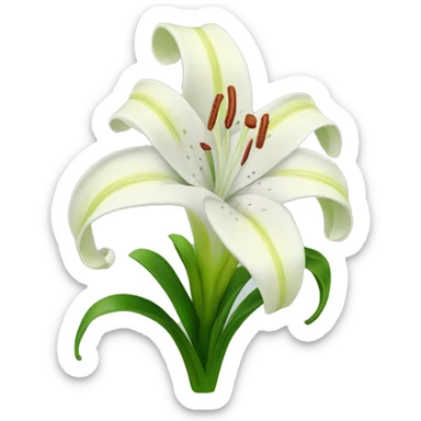 Lilly flower sticker