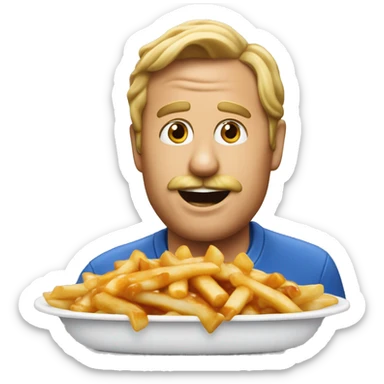 Poutine joke sticker