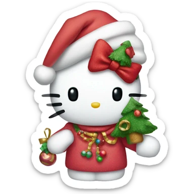 Hello kitty Christmas  sticker