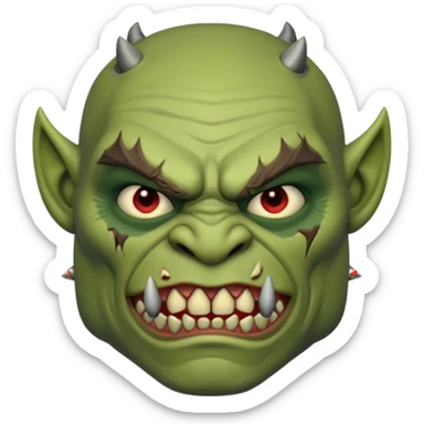 Orc from Lord of the Rings very creepy sticker