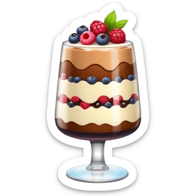 dessert in a glass sticker