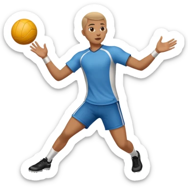 Person throwing a ball sticker