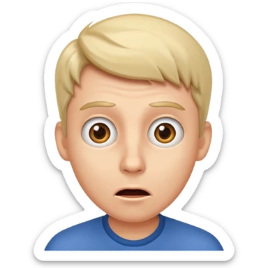 dame un emoji de hombre que de a entender algo sorprendente sticker