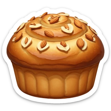 French kougelhopf with almonds on the top sticker